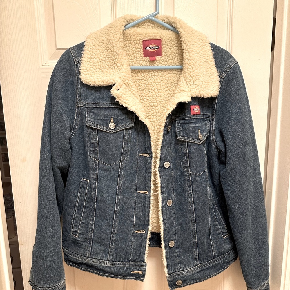 Dickies women’s jean jacket-Sherpa Fleece lined
